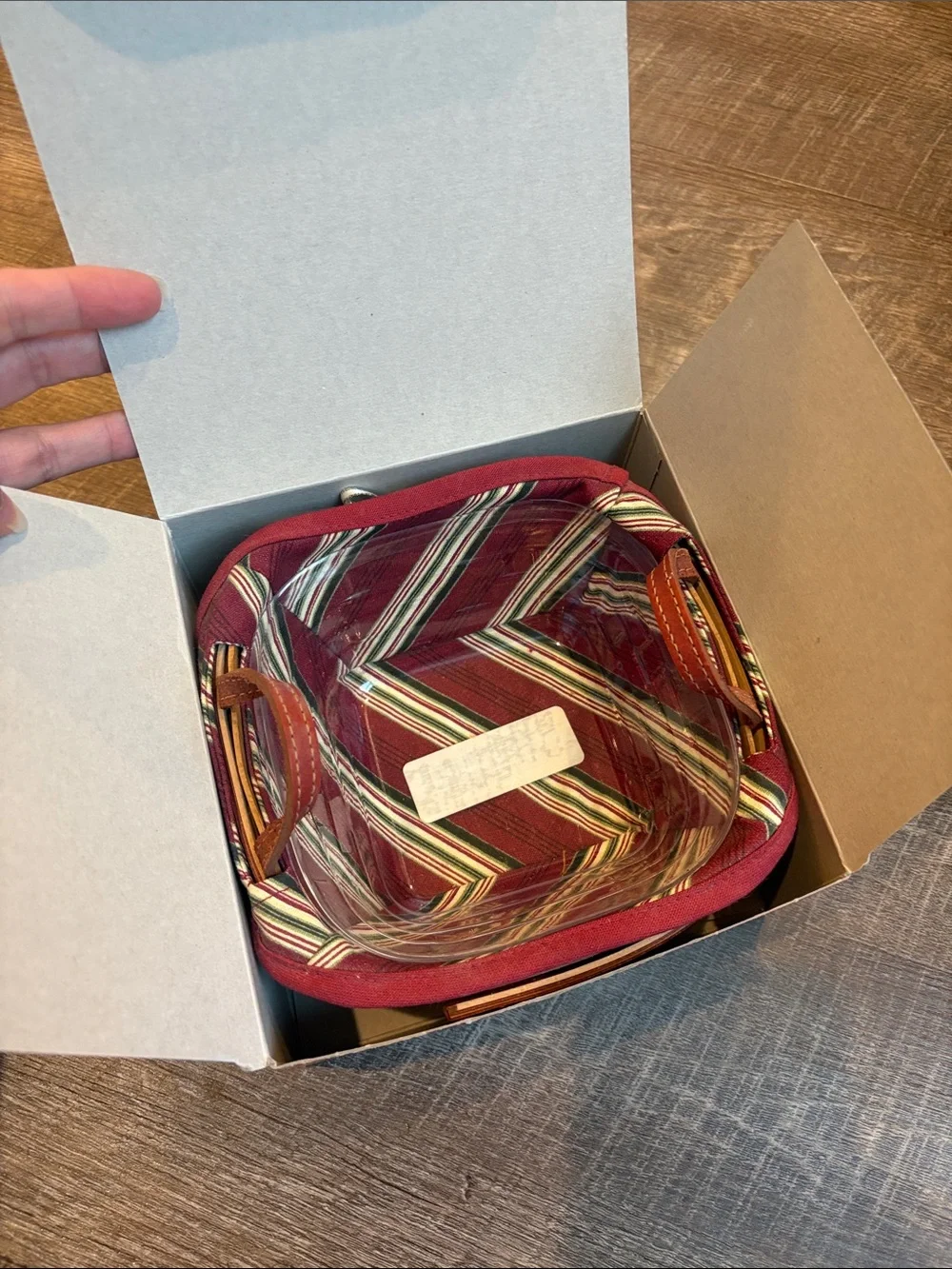Longaberger 2005 Tree Trimming Tinsel Basket Set with Original Box